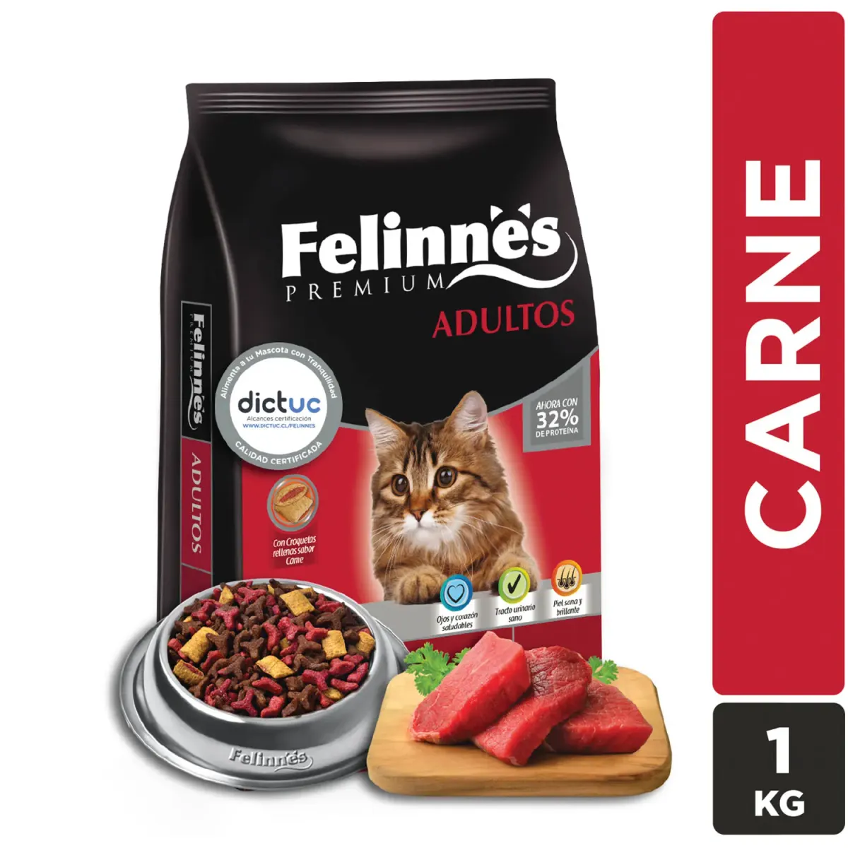 Alimento Sobre Felinnes Carne