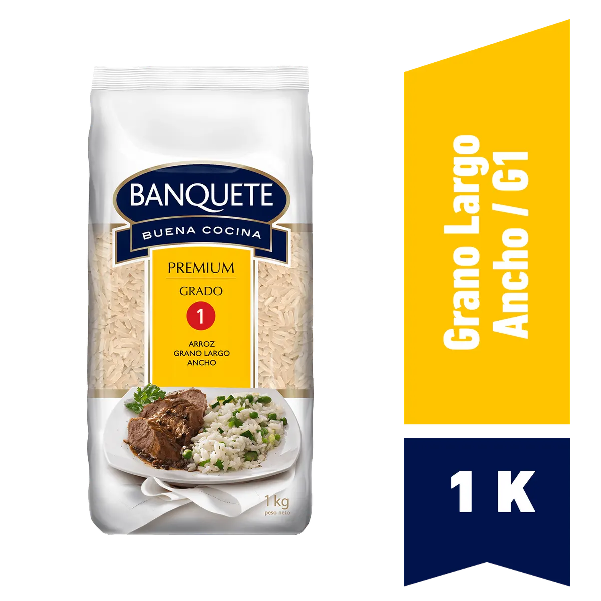 Arroz Banquete G1 1 Kilo